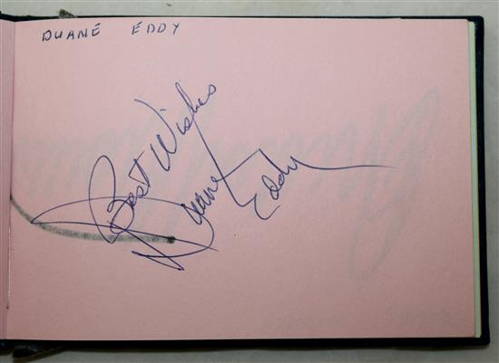 Five autograph albums and two albums of signed photos of 1980s-90s pop stars and celebrities